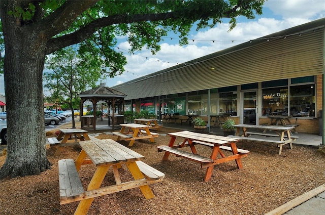 view of property's community featuring a gazebo