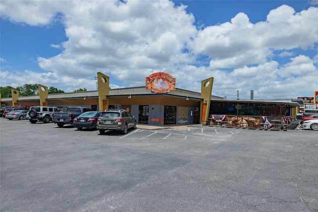 view of uncovered parking lot