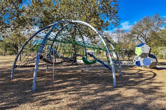 view of community jungle gym