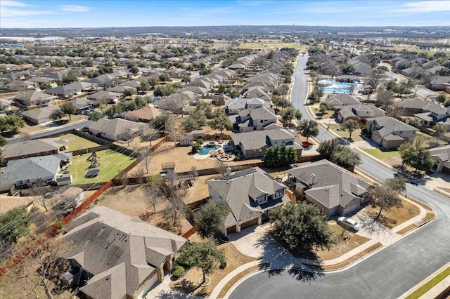 aerial view featuring a residential view