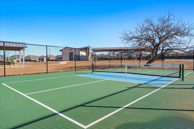 185 Slenderleaf Dr, Marble Falls, TX 78654 - view of tennis court featuring community basketball court