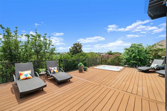 5305 Cardinal Flower Cv, Spicewood, TX 78669 - view of wooden deck