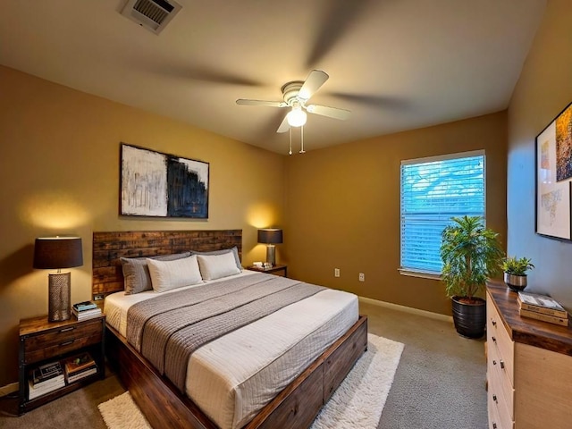 627 Columbine Ave, Cedar Park, TX 78613 - bedroom with carpet flooring, baseboards, and ceiling fan