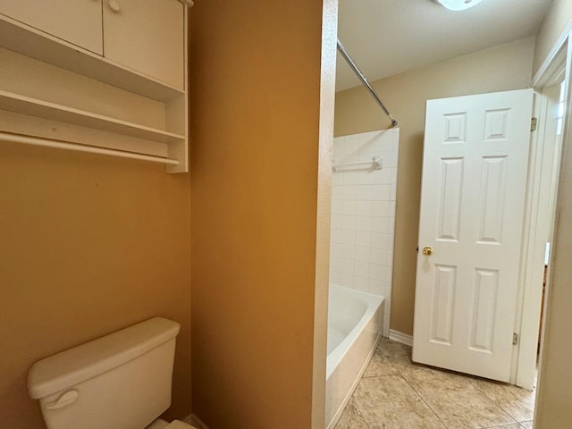 627 Columbine Ave, Cedar Park, TX 78613 - full bathroom featuring toilet, tile patterned floors, and shower / tub combination