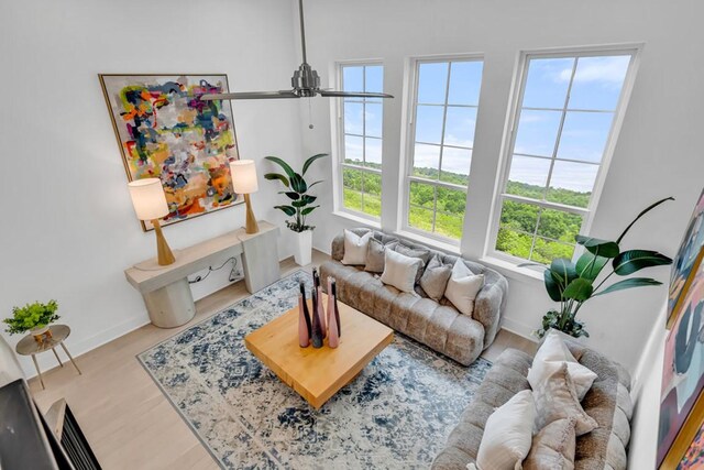 276 Pullman Ct, Round Rock, TX 78664 - living area with baseboards and wood finished floors