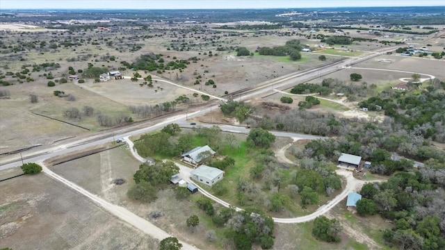 drone / aerial view featuring a rural view