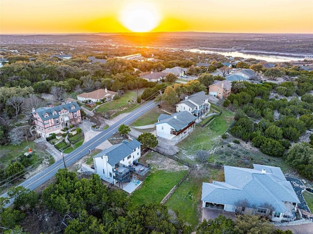 drone / aerial view featuring a residential view