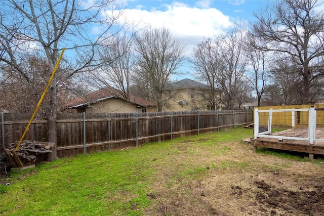 121 Winecup Path, Cedar Creek, TX 78612 - fenced backyard featuring a deck
