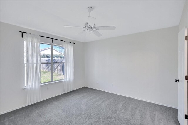 17616 Strontian Pass, Pflugerville, TX 78660 - spare room with carpet, ceiling fan, and baseboards
