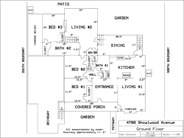 4708 Shoalwood Ave, Austin, TX 78756 - view of property floor plan