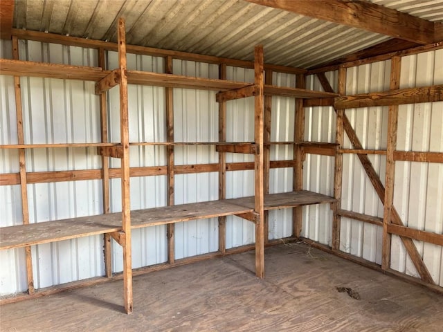 view of storage room