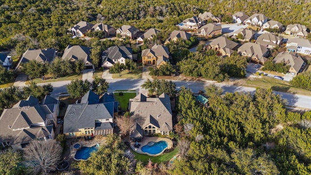 aerial view featuring a residential view