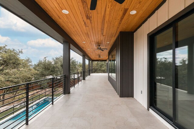 1105 Oak Hurst Rd, Austin, TX 78734 - patio / terrace with a ceiling fan