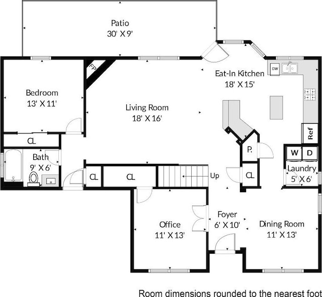 1532 Homewood Cir, Round Rock, TX 78665 - floor plan / room layout