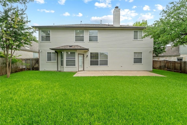 1532 Homewood Cir, Round Rock, TX 78665 - rear view of property with a patio and a chimney