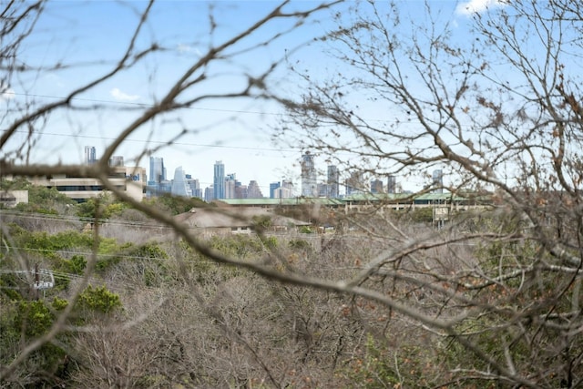 view of nature with a city view