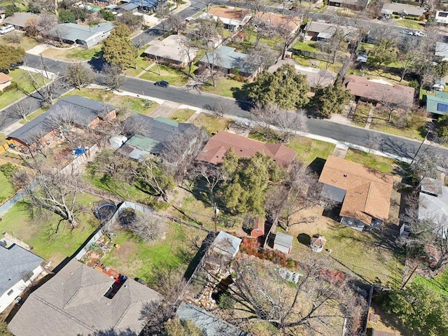 drone / aerial view with a residential view