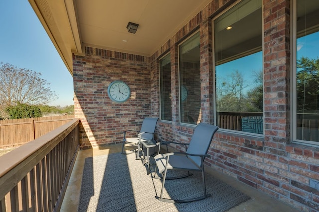 view of balcony