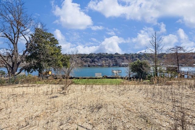 3607 Robbins Rd, Austin, TX 78730 - water view featuring a boat dock