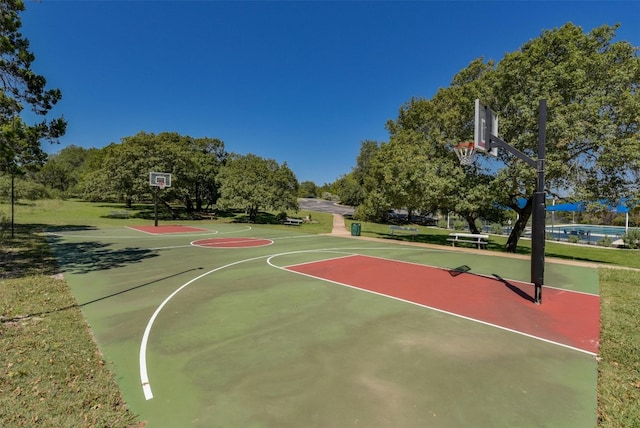 9288 Scenic Bluff Dr, Austin, TX 78733 - view of basketball court featuring community basketball court