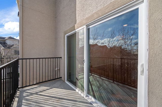 view of balcony