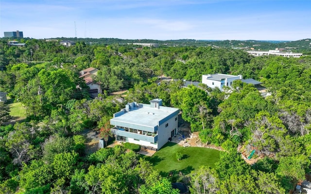 aerial view with a view of trees