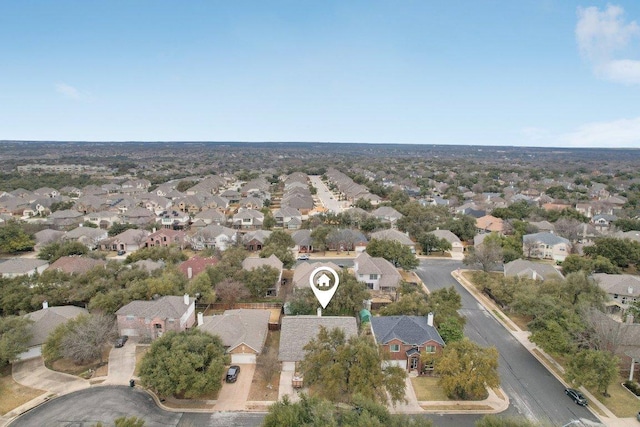 bird's eye view featuring a residential view