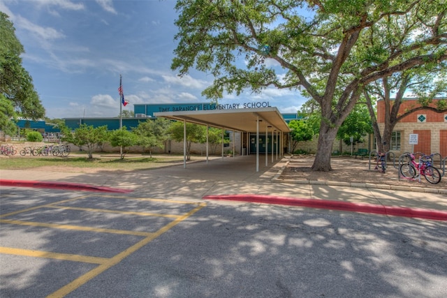 view of parking / parking lot