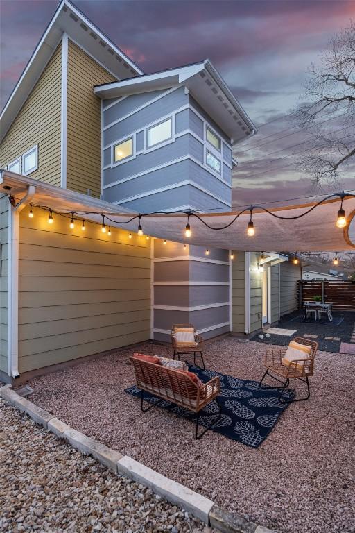 back of house featuring a patio