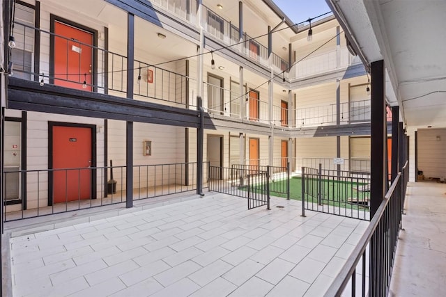 view of patio with fence