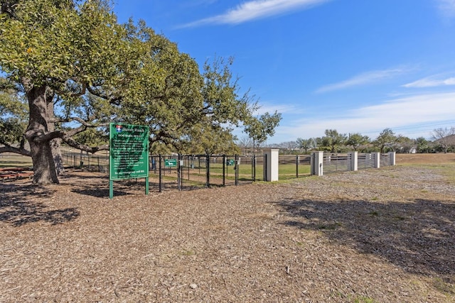 view of playground with fence