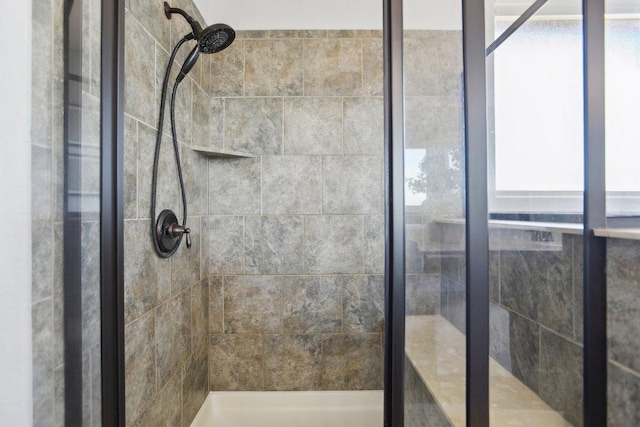 full bathroom with a stall shower