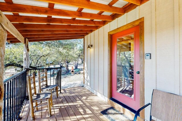 961 Buttercup Ln, Wimberley, TX 78676 - view of wooden deck