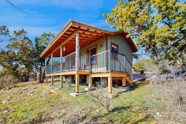 961 Buttercup Ln, Wimberley, TX 78676 - view of property exterior featuring a deck