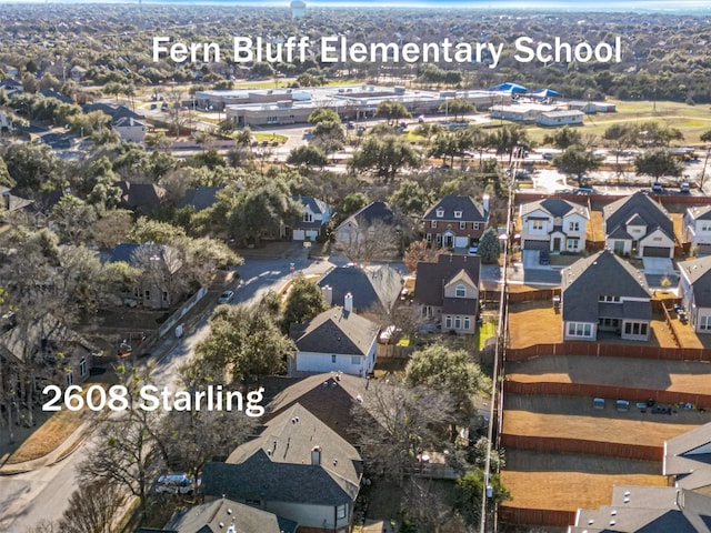 birds eye view of property featuring a residential view