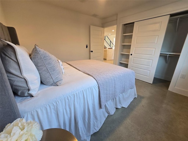 5305 Grover Ave Unit 2, Austin, TX 78756 - bedroom featuring a closet and dark colored carpet