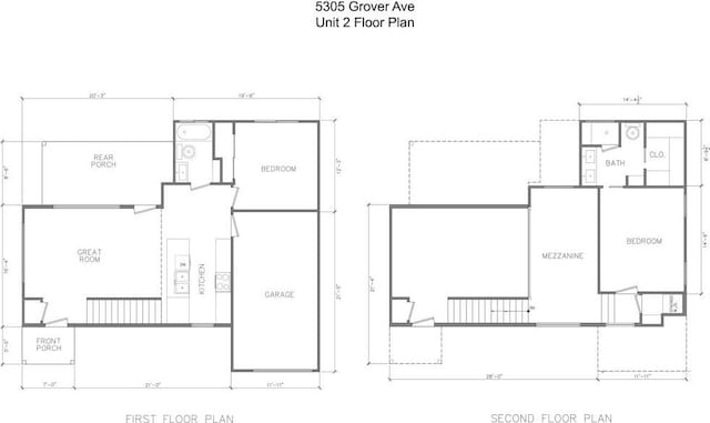 5305 Grover Ave Unit 2, Austin, TX 78756 - view of room layout