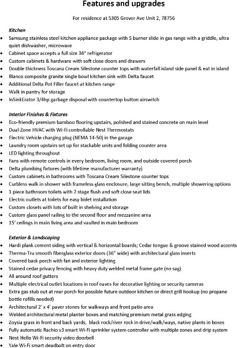 5305 Grover Ave Unit 2, Austin, TX 78756 - view of a document