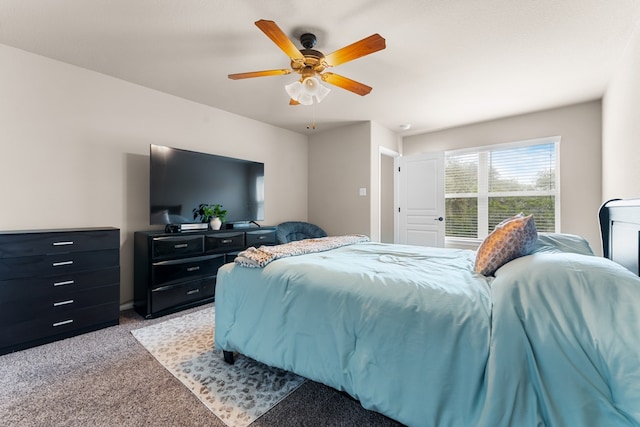 430 Archstone Loop, Belton, TX 76513 - carpeted bedroom featuring a ceiling fan