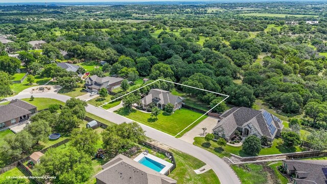 430 Archstone Loop, Belton, TX 76513 - aerial view of property's location featuring property parcel outlined and a pool