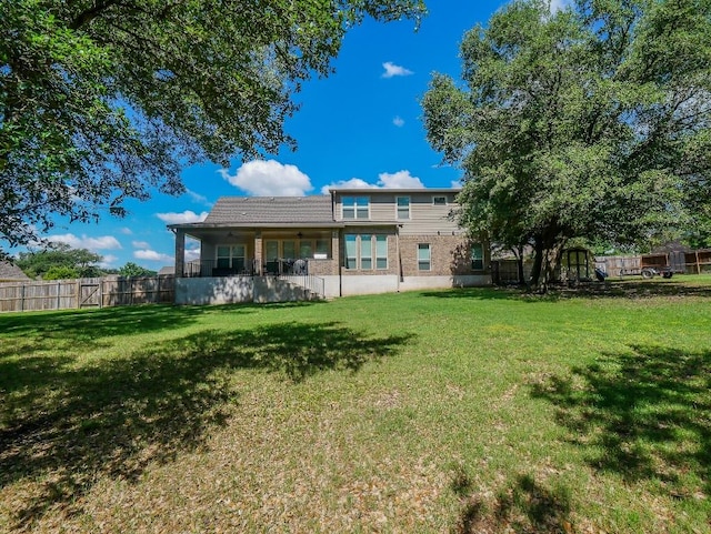 430 Archstone Loop, Belton, TX 76513 - back of property with brick siding