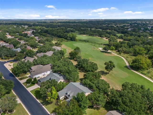 bird's eye view featuring view of golf course