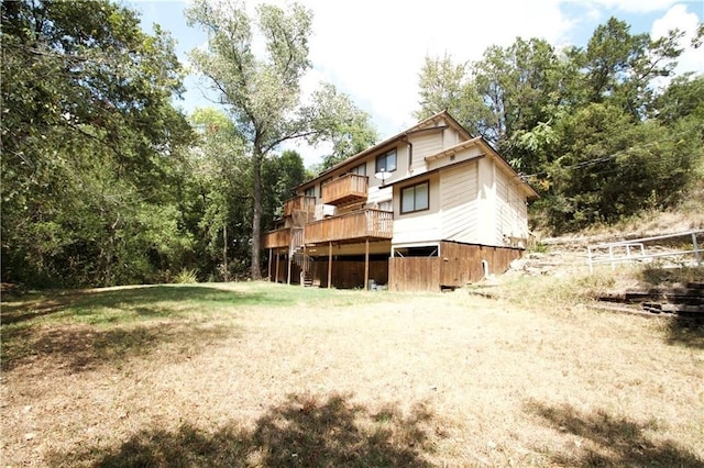 view of rear view of property