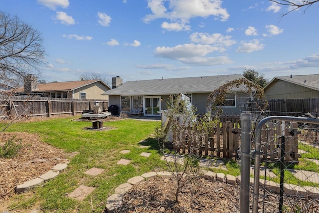12810 Irongate Ave, Austin, TX 78727 - back of house with a fenced backyard