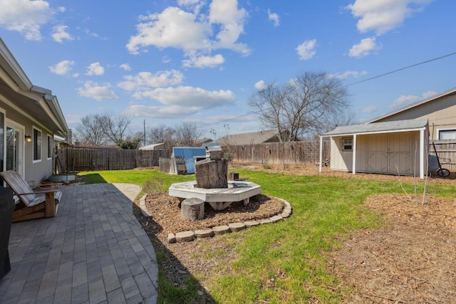 12810 Irongate Ave, Austin, TX 78727 - fenced backyard featuring a shed and a patio