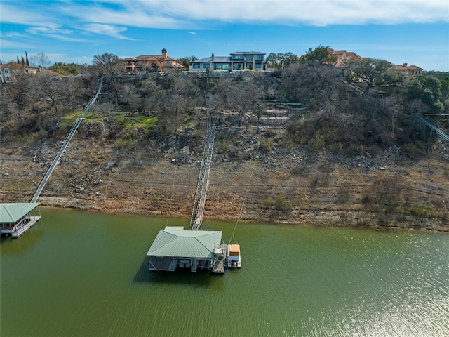 2923 Cliff Pt, Spicewood, TX 78669 - dock with a water view