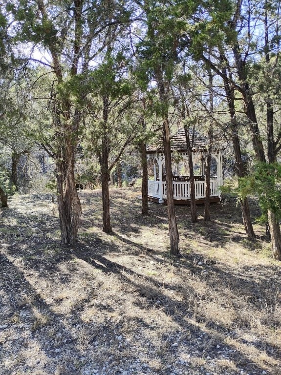 view of yard featuring a gazebo