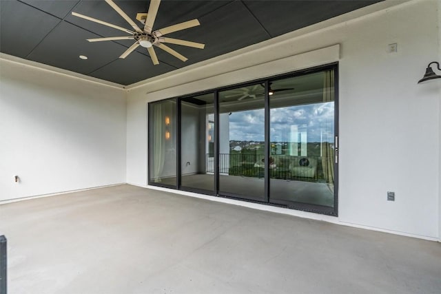 2201 Bel Paese Bnd, Leander, TX 78641 - unfurnished room featuring concrete floors and ceiling fan