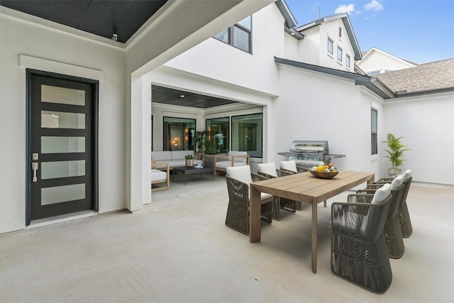 2201 Bel Paese Bnd, Leander, TX 78641 - view of patio / terrace with outdoor dining space and outdoor lounge area