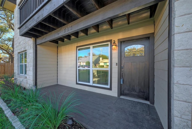 view of entrance to property